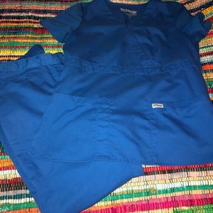 Royal blue Grey’s Anatomy scrubs size medium